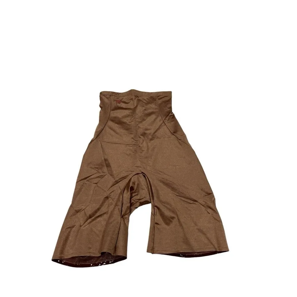 RUBY RIBBON Size Small HIGH WAIST THIGH SLIMMER Shorts Style‎ 4019 (Sand )
